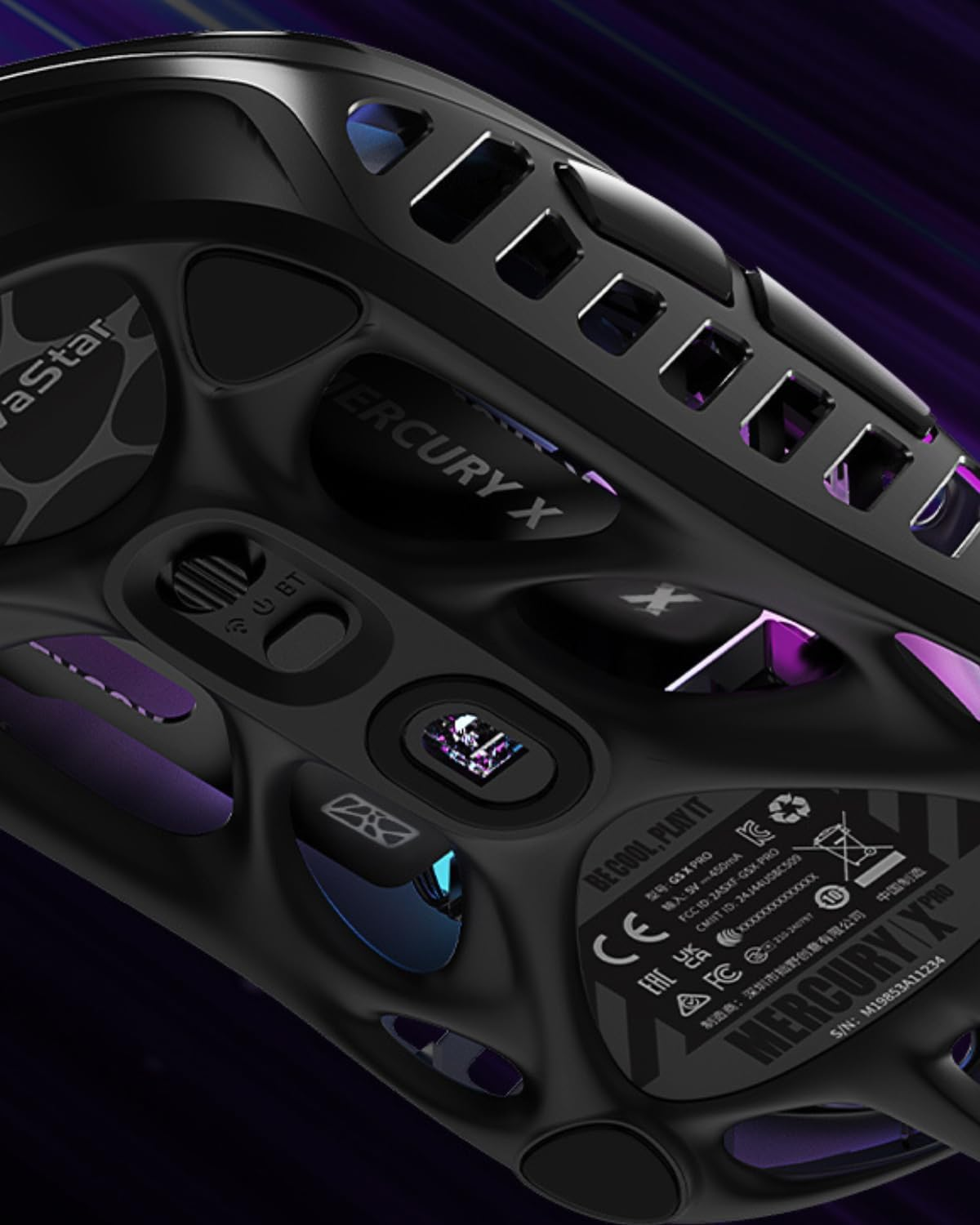 GravaStar Mercury X Wireless Gaming Mouse - Galaxy Black GravaStar Mercury X Wireless Gaming Mouse - Galaxy Black